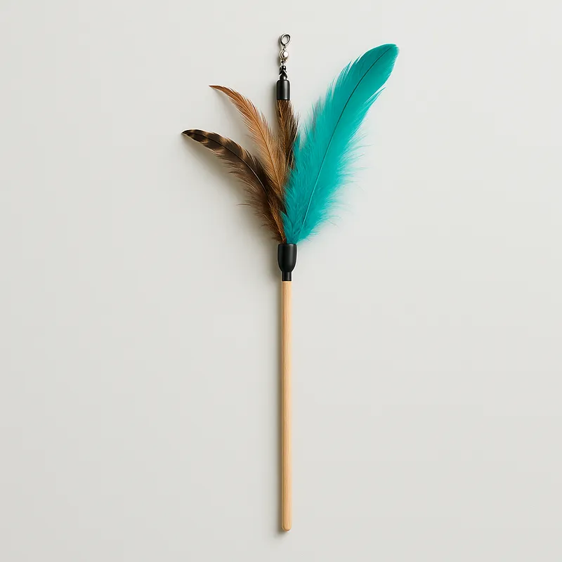 Interactive Feather Cat Wand